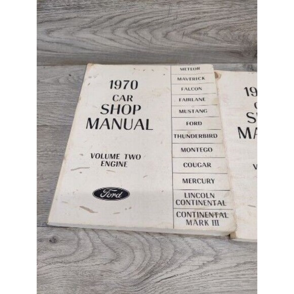1970 Ford Car Shop Manuals Vol. 1, 2, 4. Mustang, Thunderbird, Cougar and more. - Picture 2 of 15